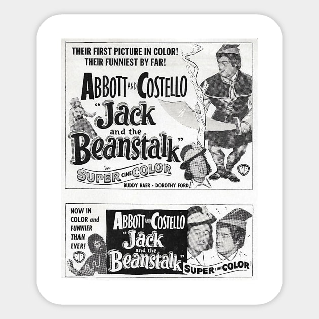 Jack and the Beanstalk 1952 Sticker by FilmCave